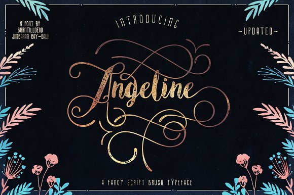 Angeline Font Family素材之家精选英文字体