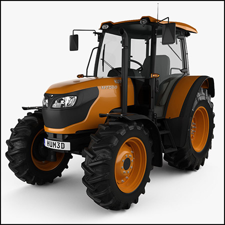 Kubota M7060 2018农用拖拉机素材之家精选3D模型