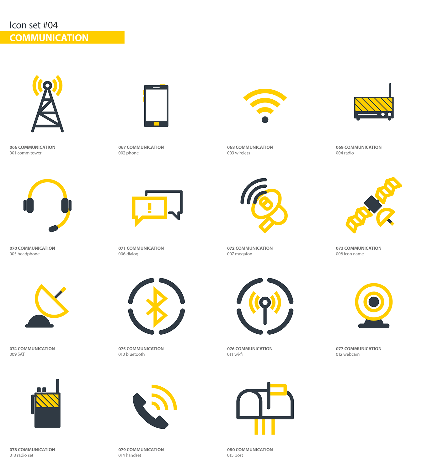 300+多行业分类扁平设计风格矢量图标素材 300+ Flat Icons Package插图(4)