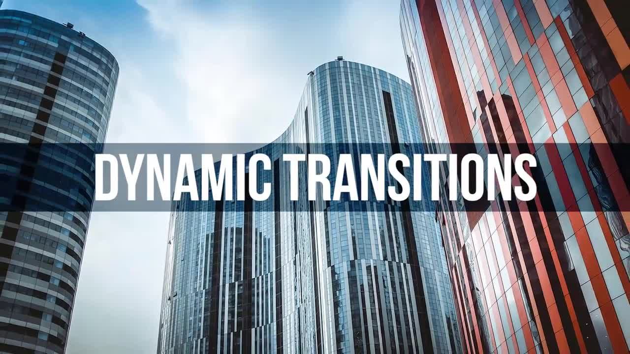 动态过渡幻灯片素材库精选pr模板