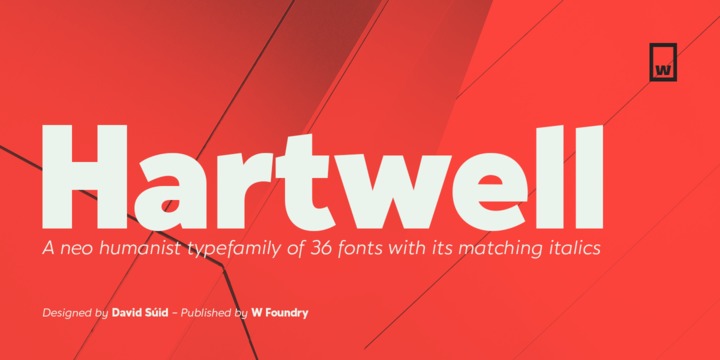 Hartwell Font Family素材之家精选英文字体
