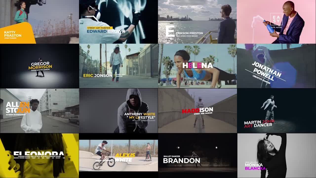 全新动态素材库推荐PR模板