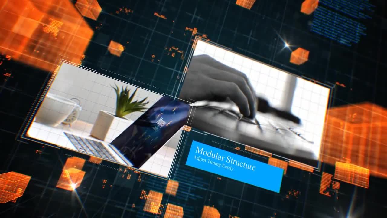 高科技幻灯片3D设计素材库精选AE模板