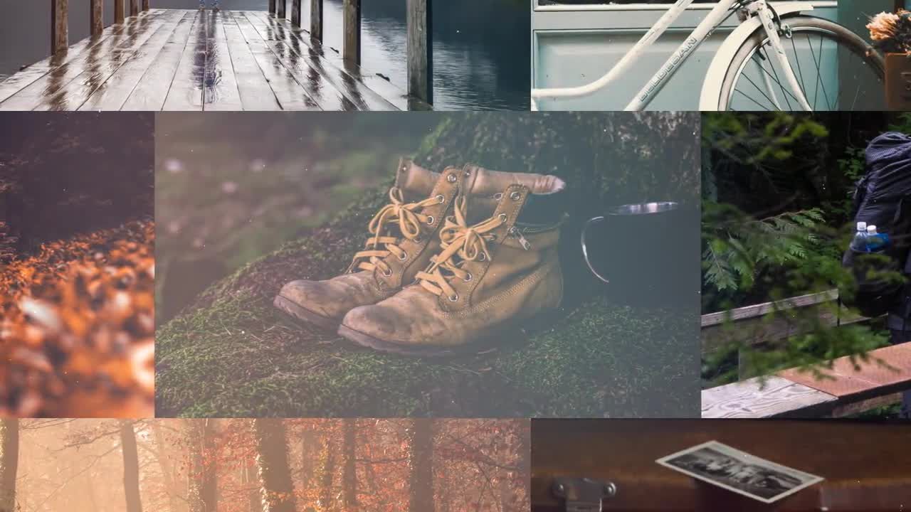 柔和漏光效果幻灯片动画素材库精选AE模板