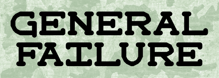 General Failure font插图 General Failure font插图