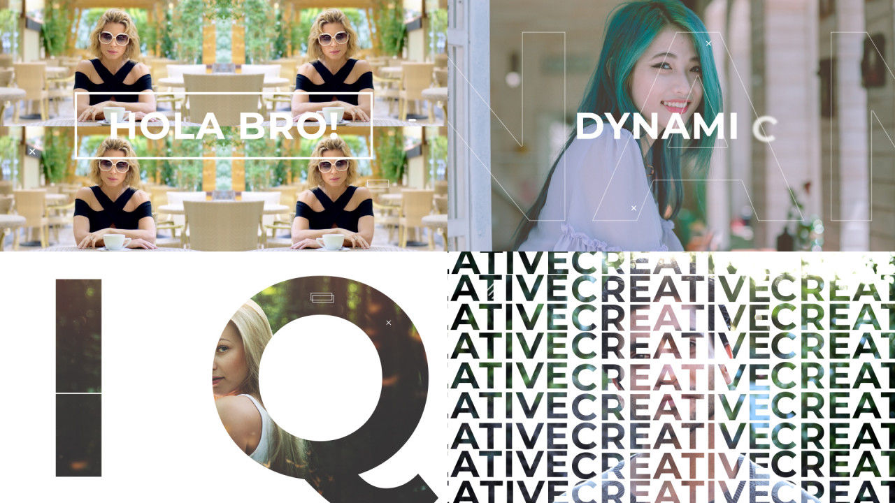 清洁幻灯片开场动画素材库精选AE模板