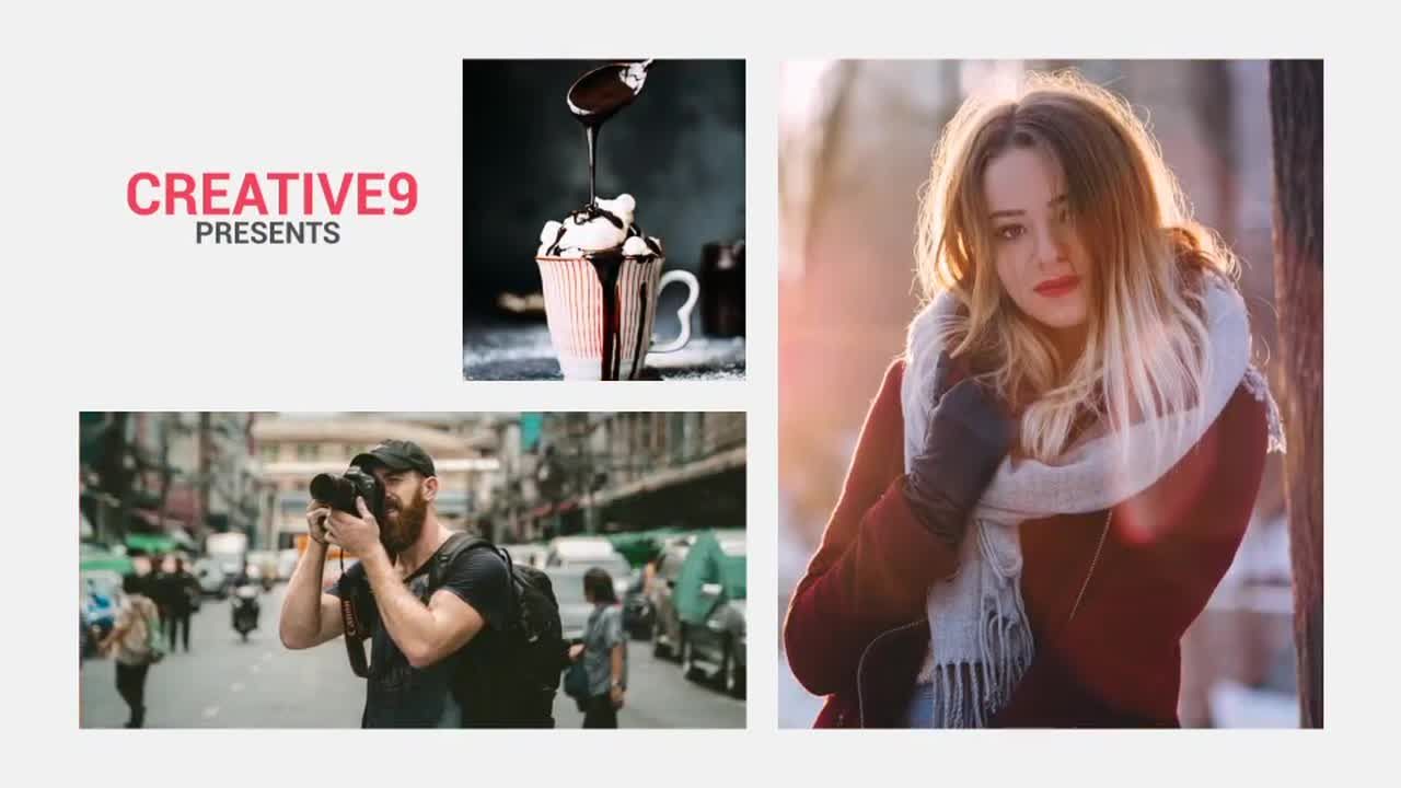 简约过渡ae幻灯片模板