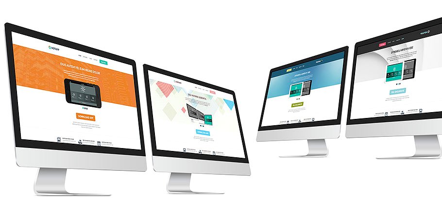 APP应用官网/下载网站响应式网站模板素材库精选插图