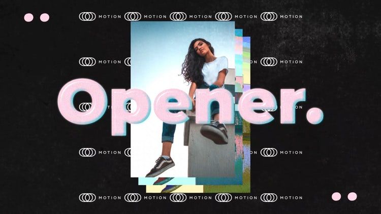 时尚活力的现代开场白素材库精选AE模板