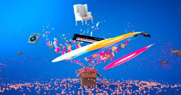 3D时尚音乐节目开场视频素材库精选AE模板 Music Channel