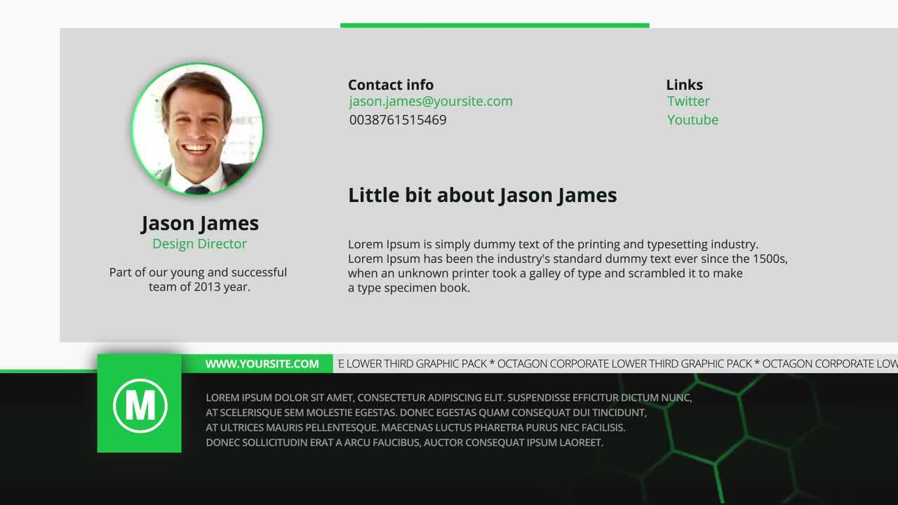 6个不同企业简洁元素文字标题动画素材库精选AE模板