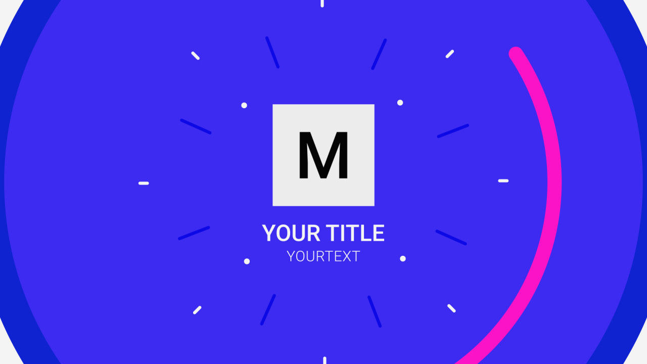 干净活力创意的动画形状图层展示徽标素材库精选AE模板