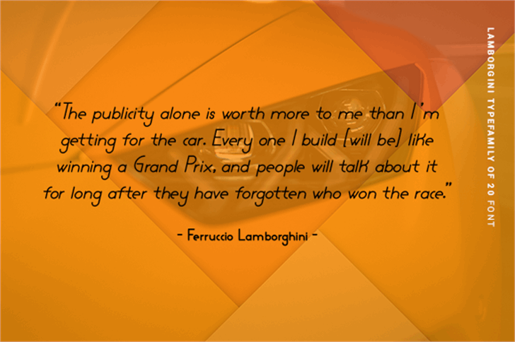 Lamborgini font插图6