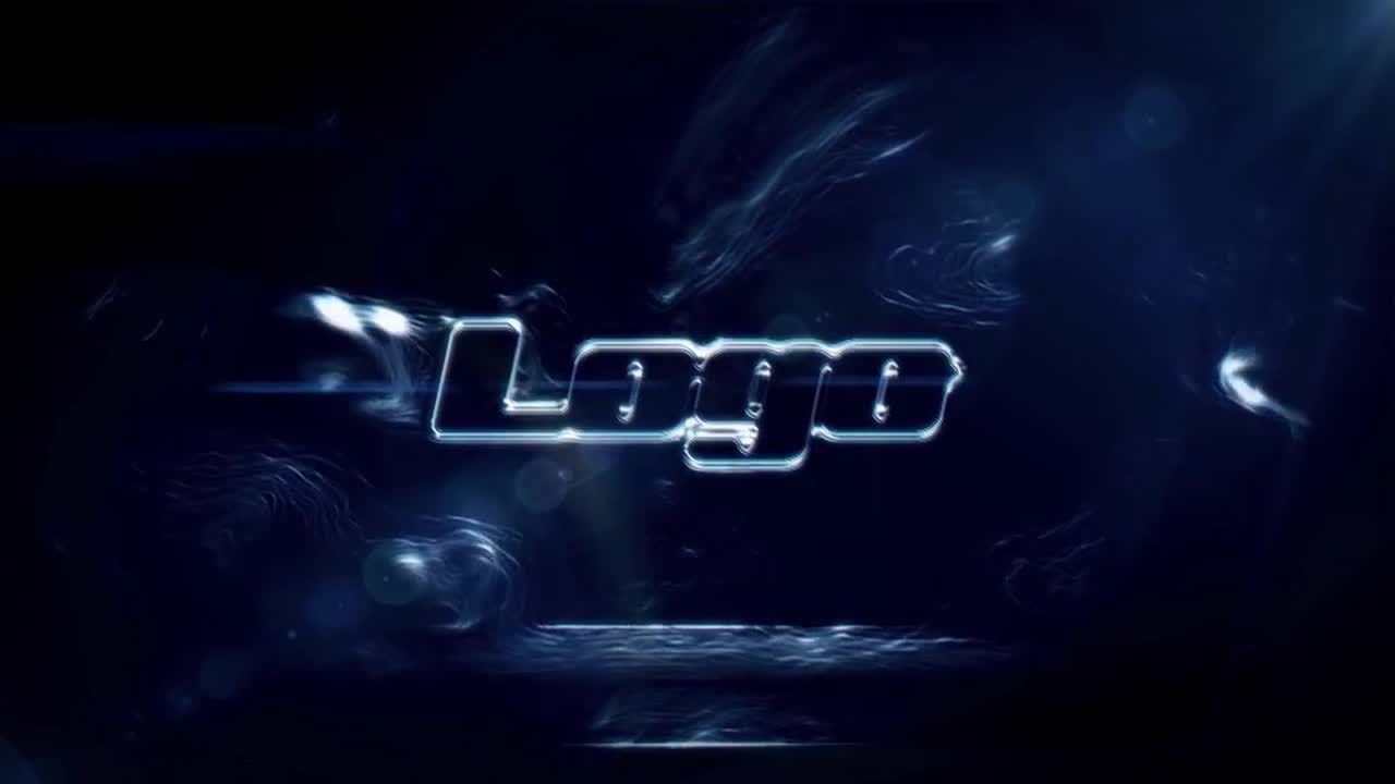 时尚优雅精美的动态动画水分子展示徽标素材库精选AE模板