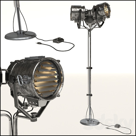 工业风现代落地灯素材之家精选3D模型