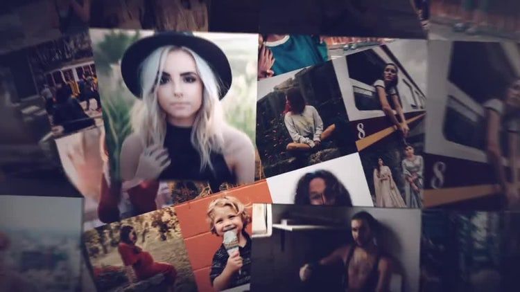 折叠照片显示快速且富有创意的动画素材库精选AE模板