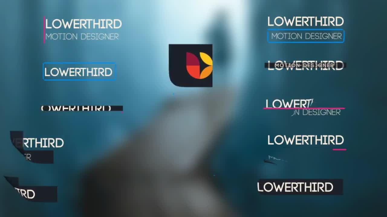 12转下三分之一标题动画素材库精选AE模板