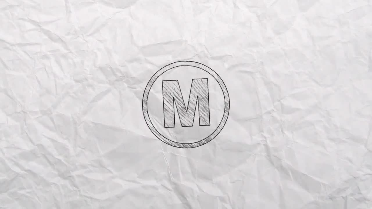 动态铅笔画徽标动画展示素材库精选AE模板