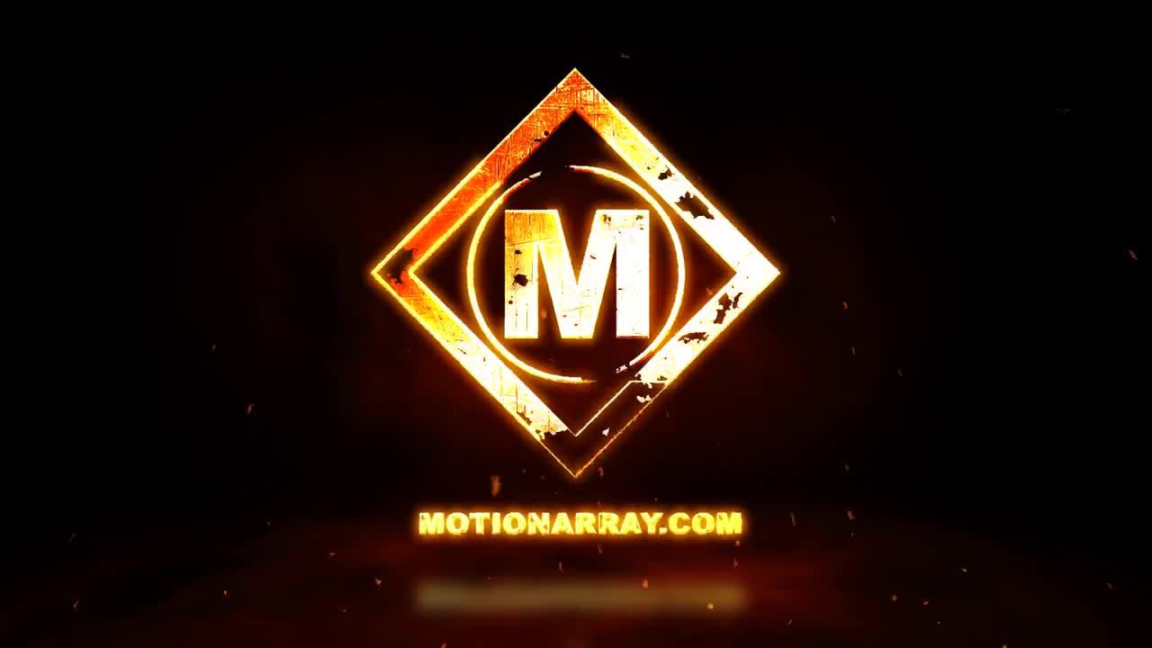 震撼火焰logo展示素材库精选AE模板