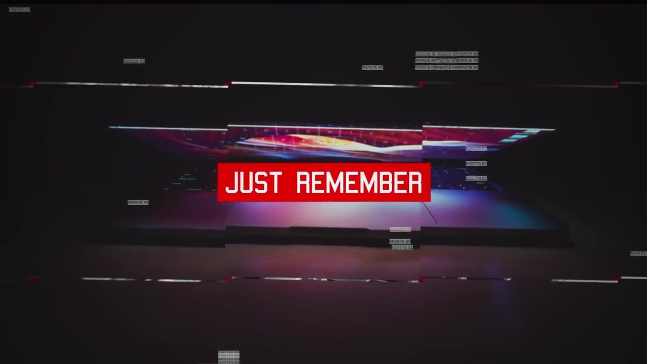 时尚毛刺幻灯片素材库精选AE模板