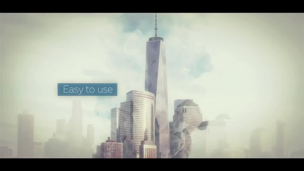 墨水效果的电影预告片片头片尾素材库精选AE模板