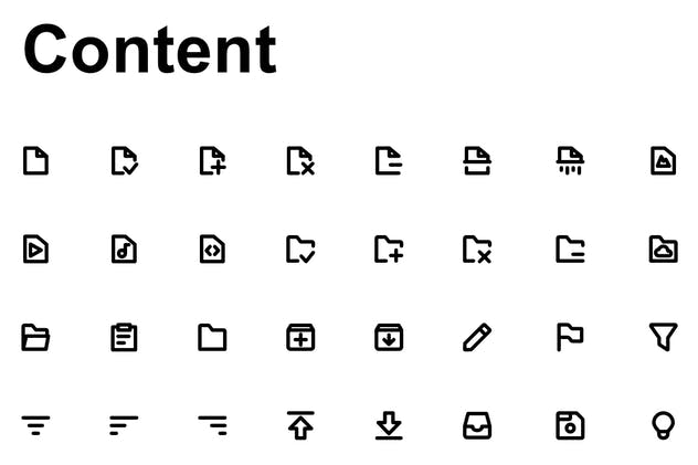 超级简约线条图标合集 Super Basic Icons插图(4)