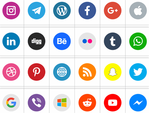 Icons Social Media 8 font素材之家精选英文字体