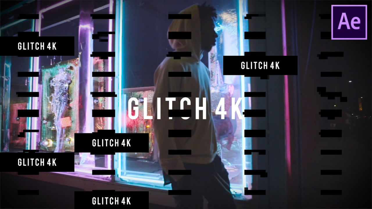 动态邪恶动画开场视频素材库精选AE模板