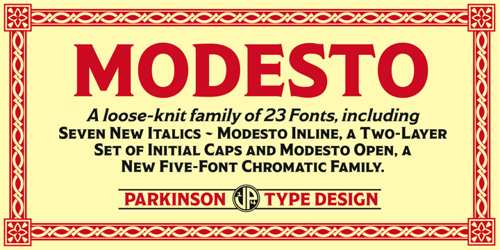 Modesto Font Family插图