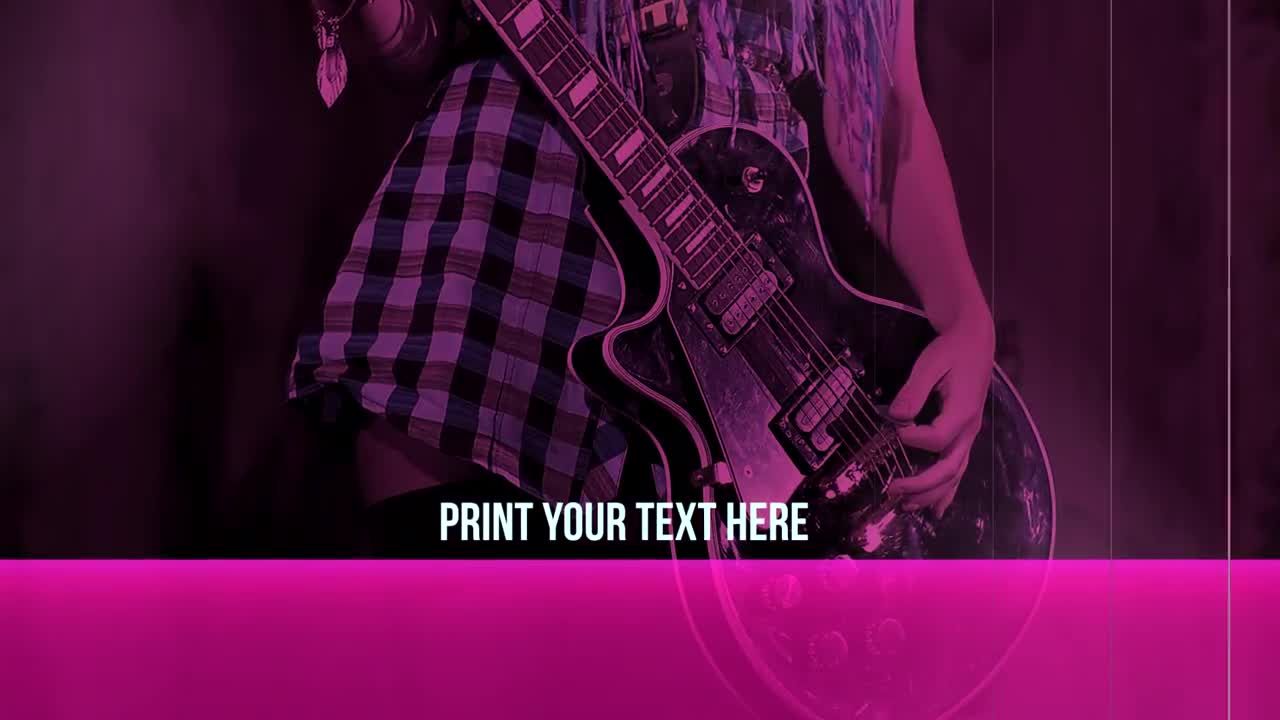 高压摇滚幻灯片素材库精选AE模板