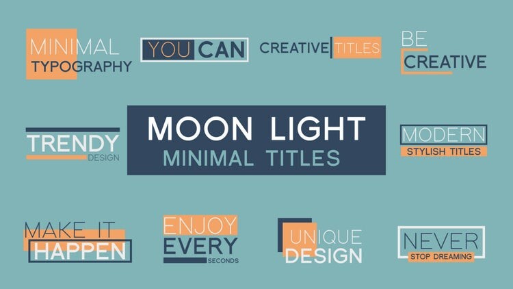 10个现代简单的全屏标题动画素材库精选AE模板