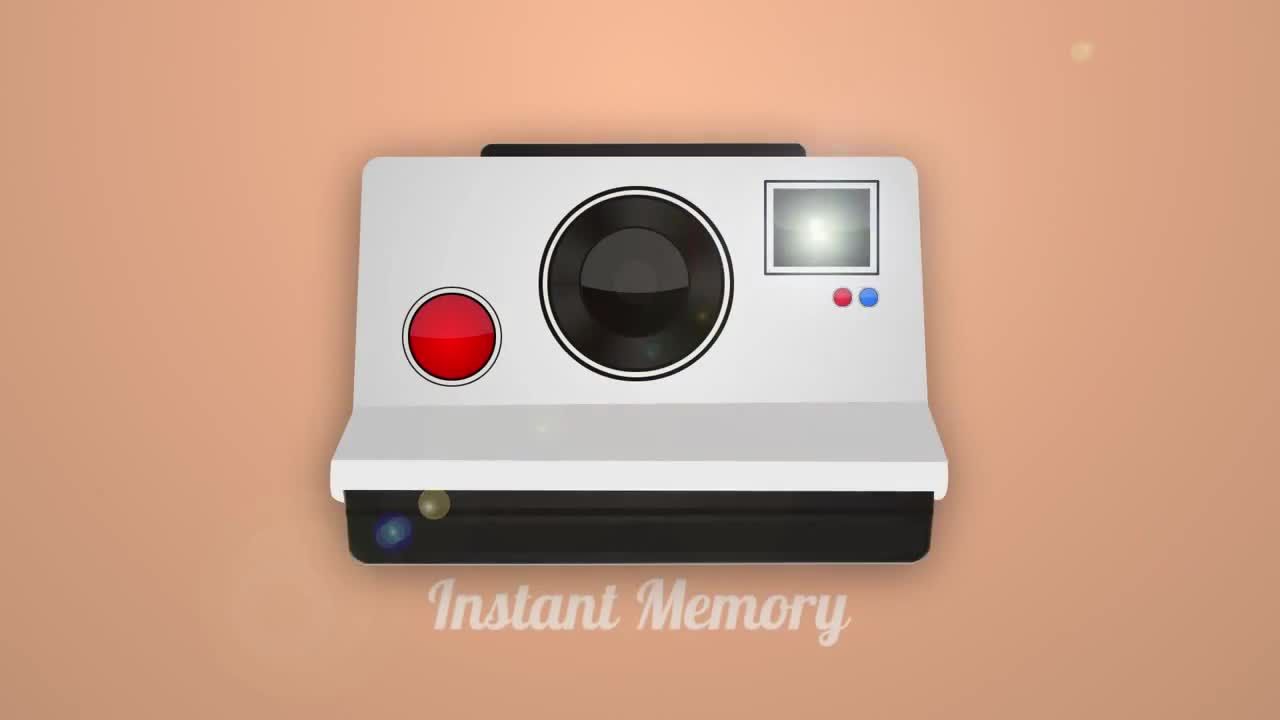 简单的模糊照片动态徽标展示素材库推荐PR模板