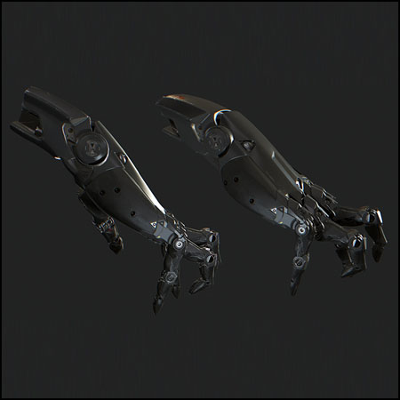 科幻机械手臂机械手素材之家精选3D模型