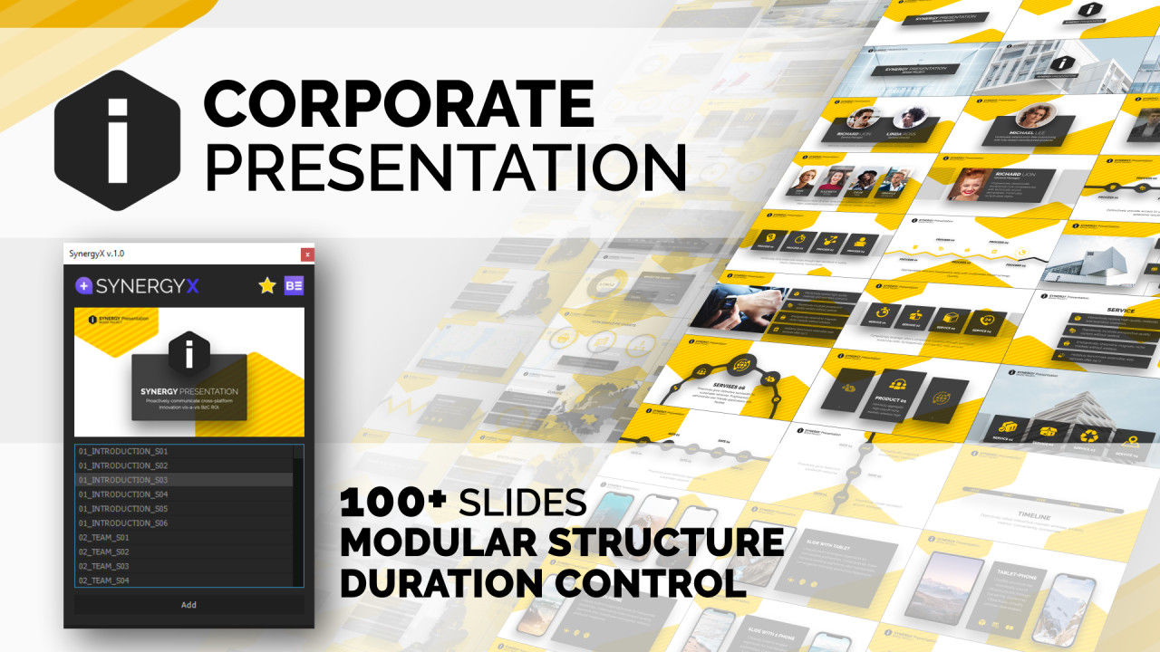 公司宣传片企业领导介绍视频素材库精选AE模板