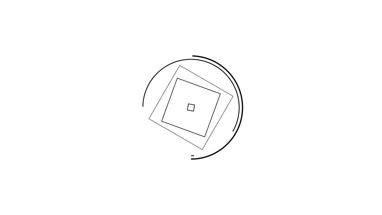 简洁创意时尚的动画形状线条和点展示徽标素材库精选AE模板