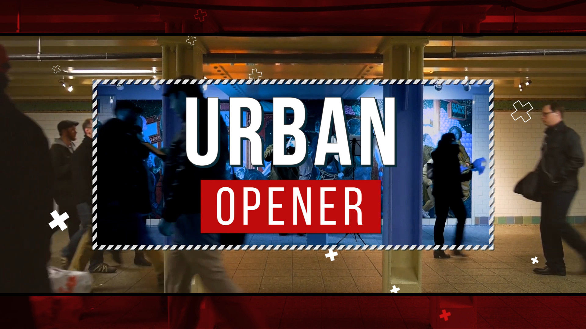 漂亮的分屏效果的影视节目素材库推荐PR模板