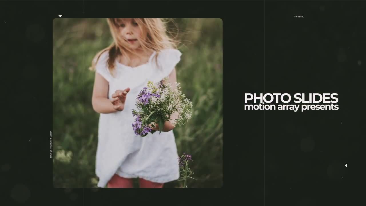 简单的文本动画照片幻灯片素材库精选AE模板