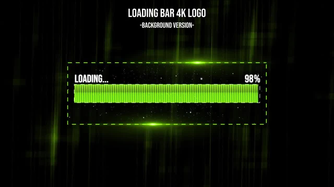 动态动画4k高清加载栏徽标显示素材库精选AE模板
