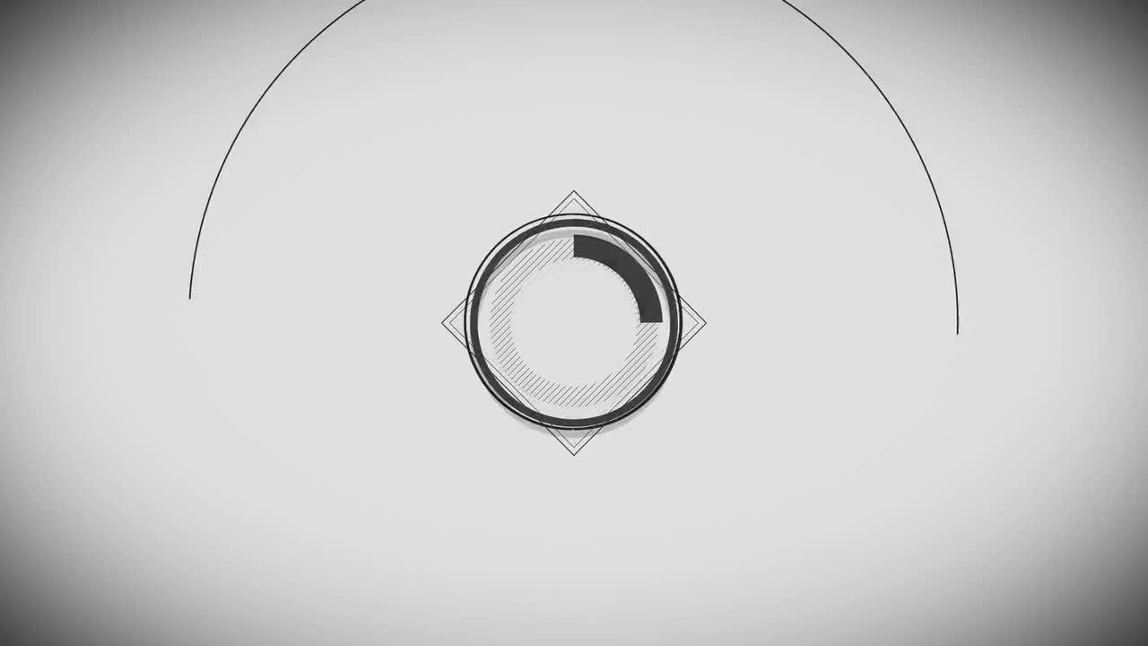 简约干净的白色动画徽标素材库精选AE模板