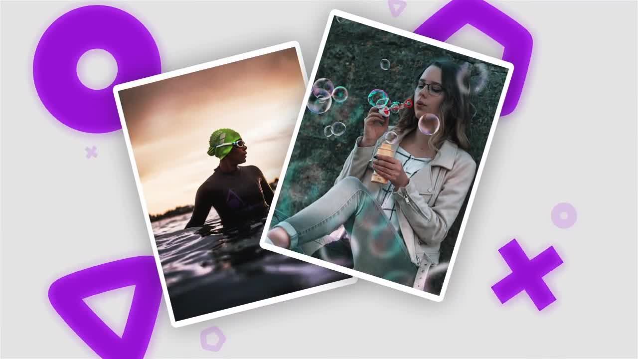 动态图形背景框架照片幻灯片展示素材库精选AE模板