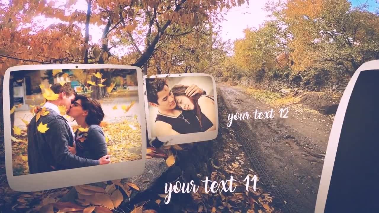 秋季幻灯片动画素材库精选AE模板