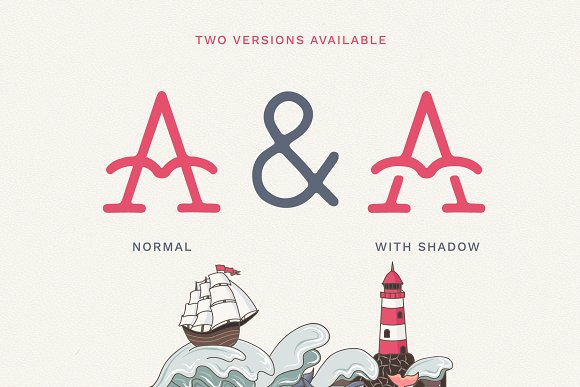 CreativeMarket The Bearded Sailor – Tattoo Font插图2