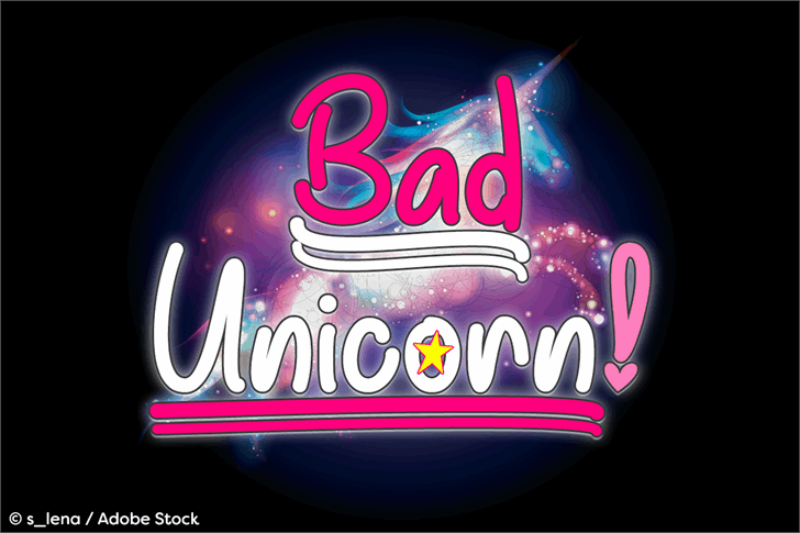 Bad Unicorn DEMO font插图