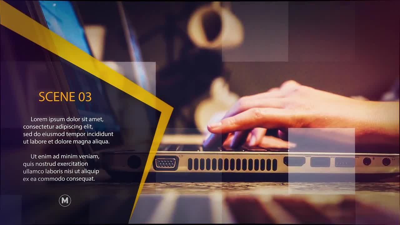 简洁时尚新颖的业务演示素材库精选AE模板