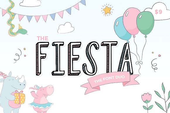 Fiesta Font Duo素材之家精选英文字体