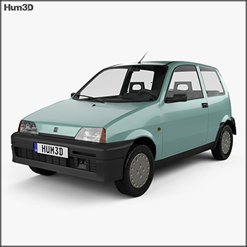 菲亚特Fiat Cinquecento 1991 汽车素材之家精选3D模型