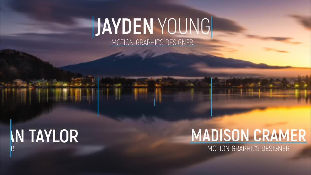 10个优雅的下三分之一标题素材库精选AE模板