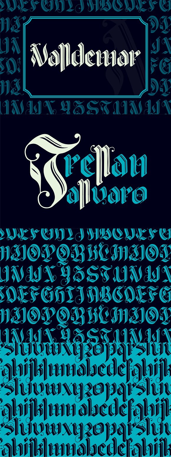 Valldemar Blackletter Font插图