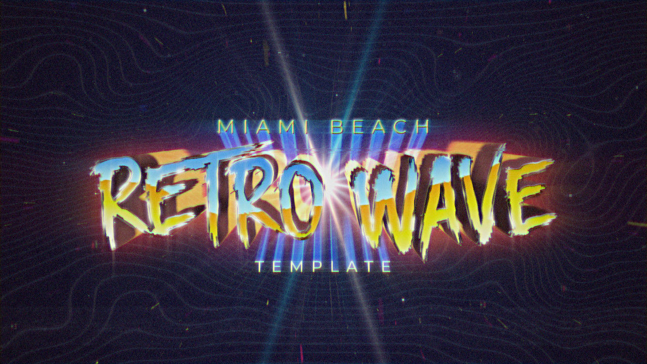 回溯波简介功能强大素材库精选AE模板模板