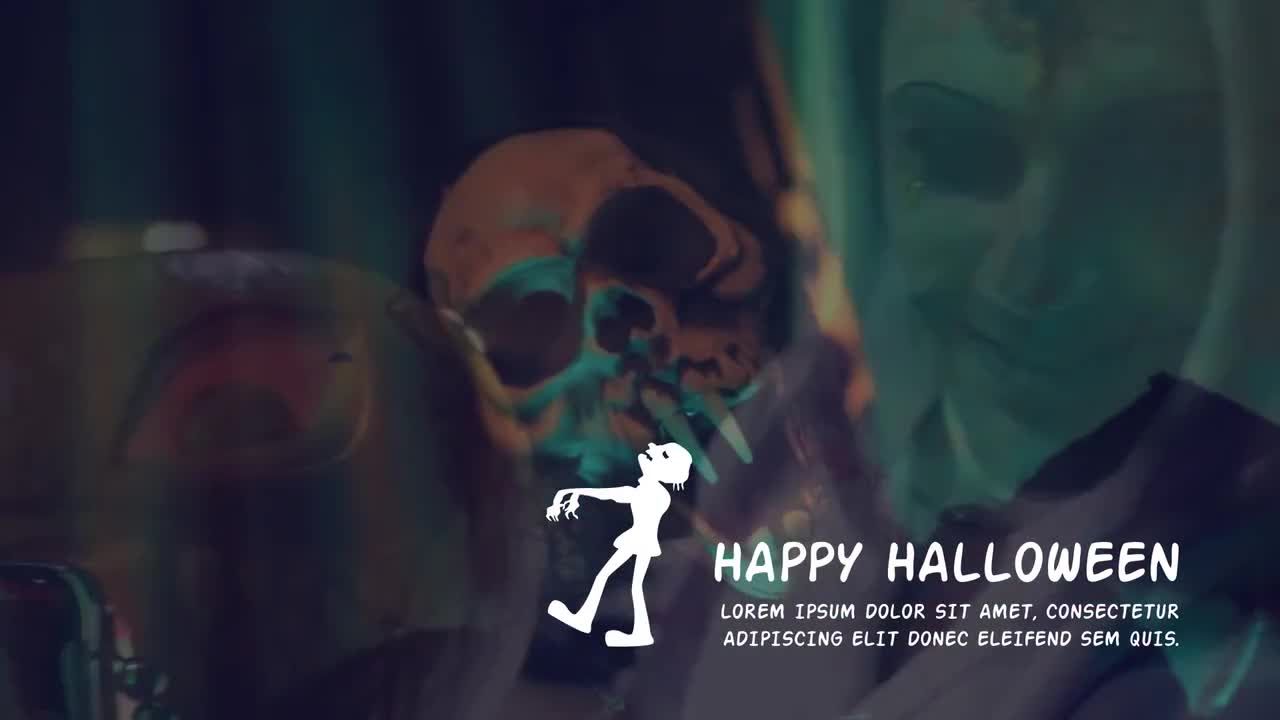 万圣节标题和下三分之一4K素材库精选AE模板